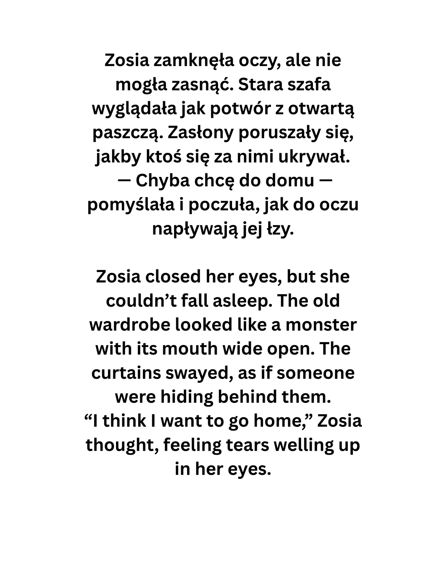 Zosia i Sekretna Skrzynka Odwagi / Zosia and the Secret Bravery Box
