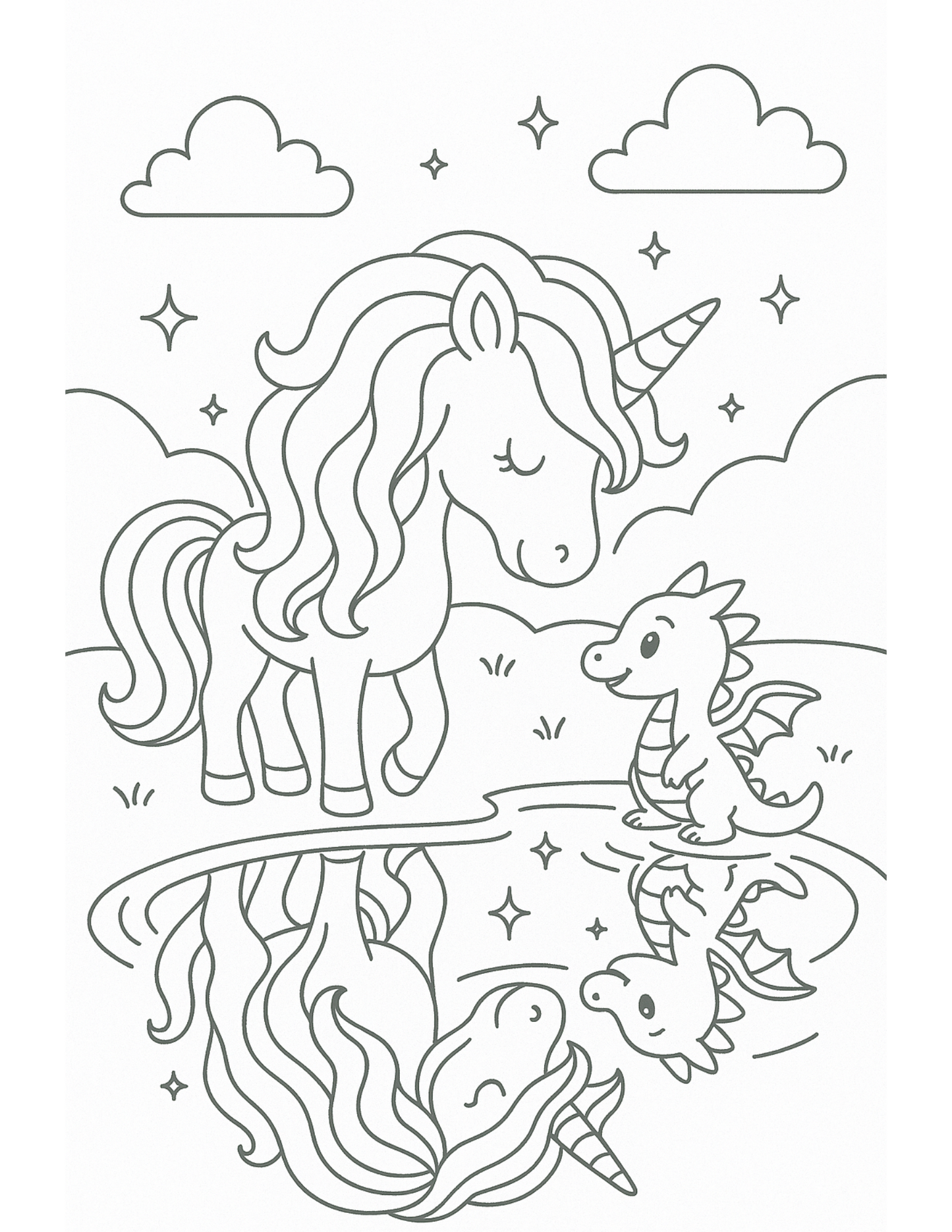 Unicorn Kolorowanka dla dziewczynek