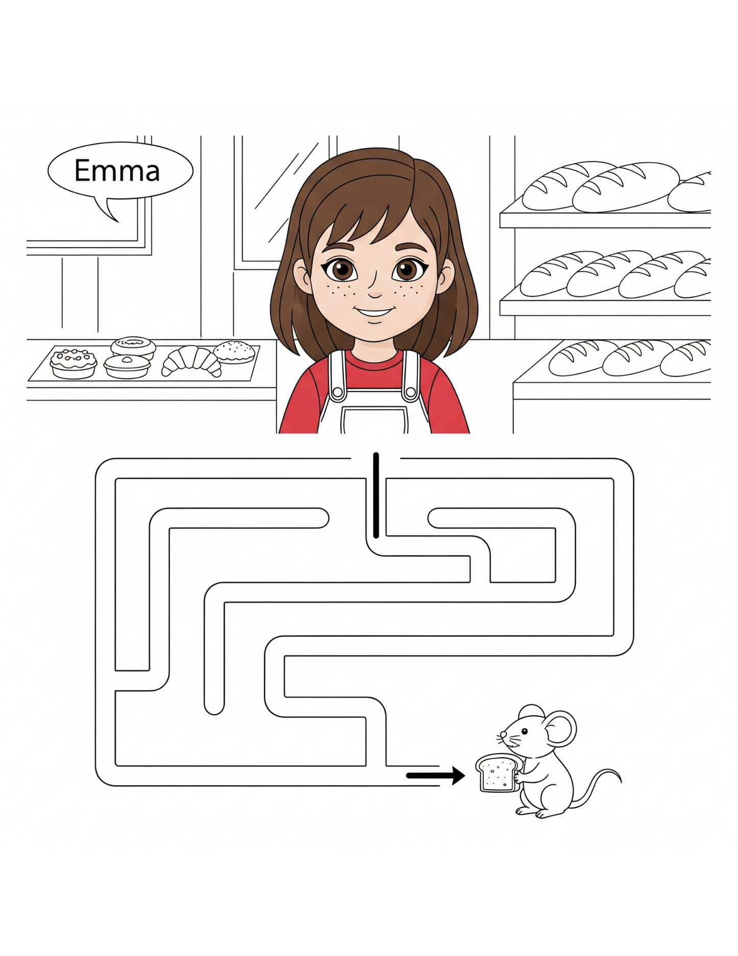 Przygoda Emmy i zaginiony przepis – eBook + Kolorowanki PDF : Emma's Adventure and the Missing Recipe – eBook + Coloring Pages PDF
