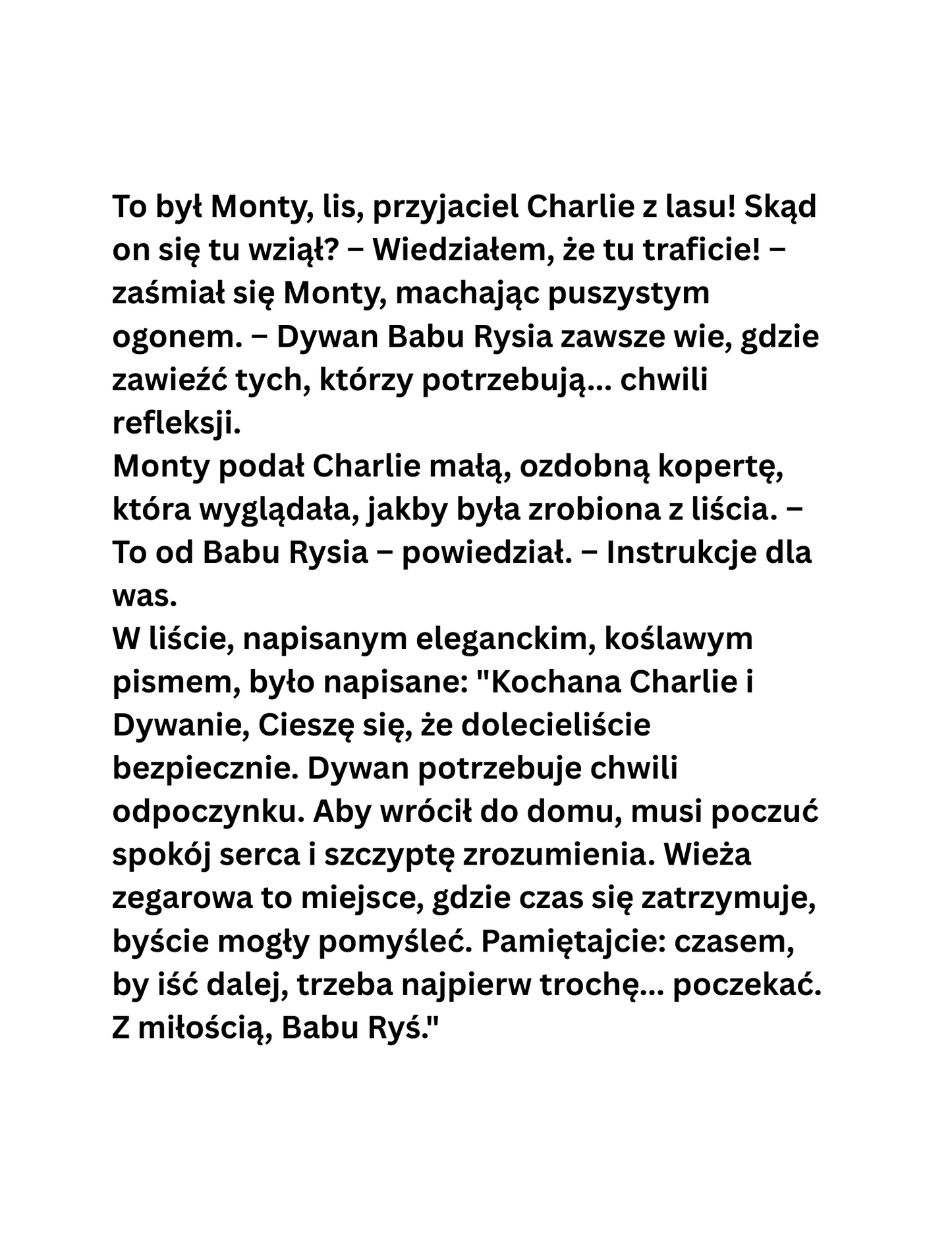 Charlie i Latający Dywan Babu Rysia 🐾