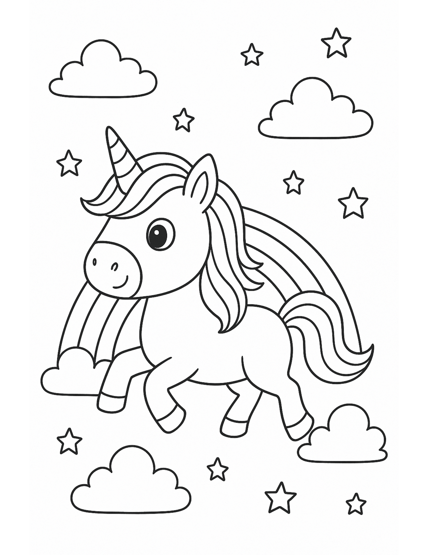 Unicorn Kolorowanka dla dziewczynek