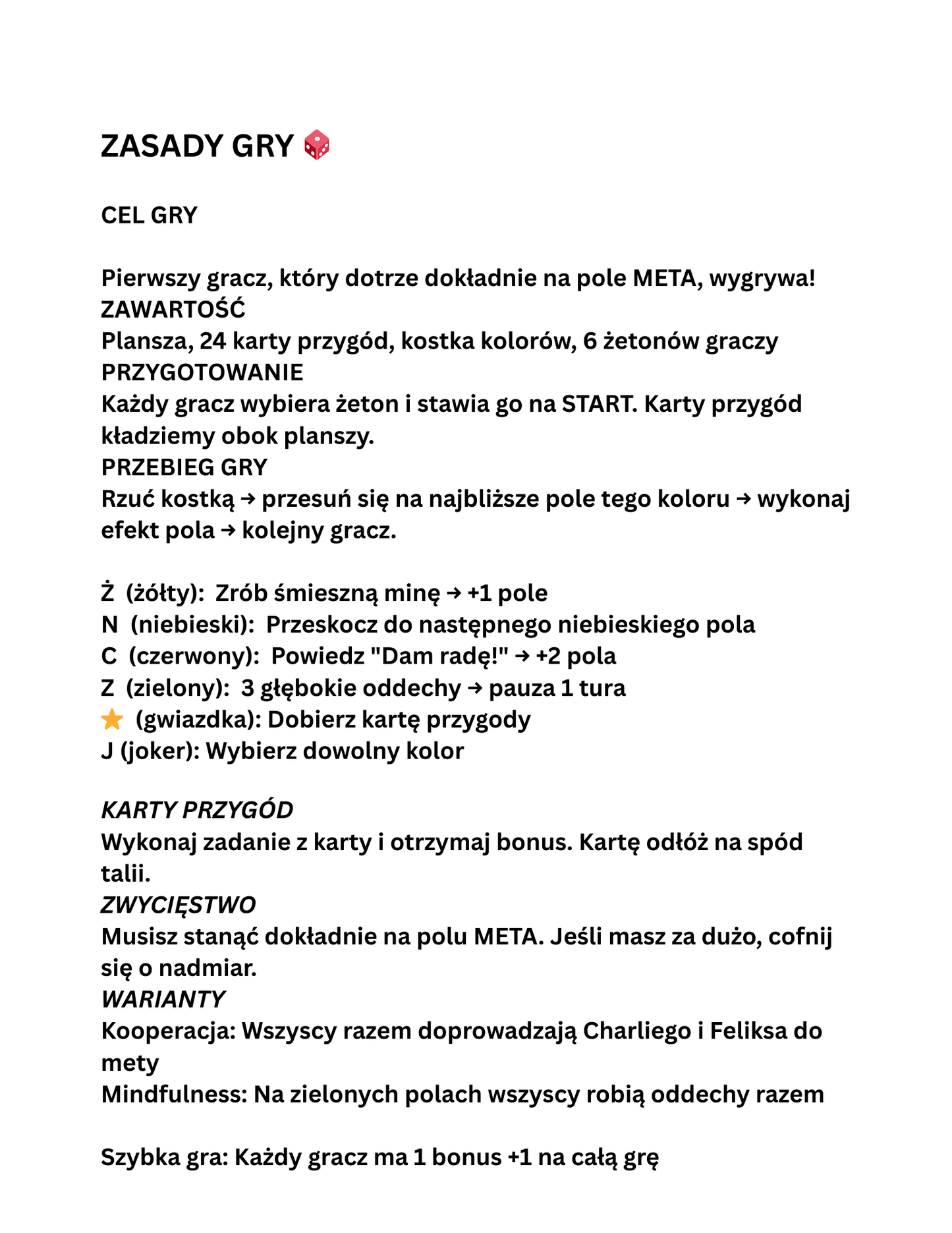 Charlie i Feliks w Tęczowym Wyścigu – bajka, gra i kolorowanki (PDF)