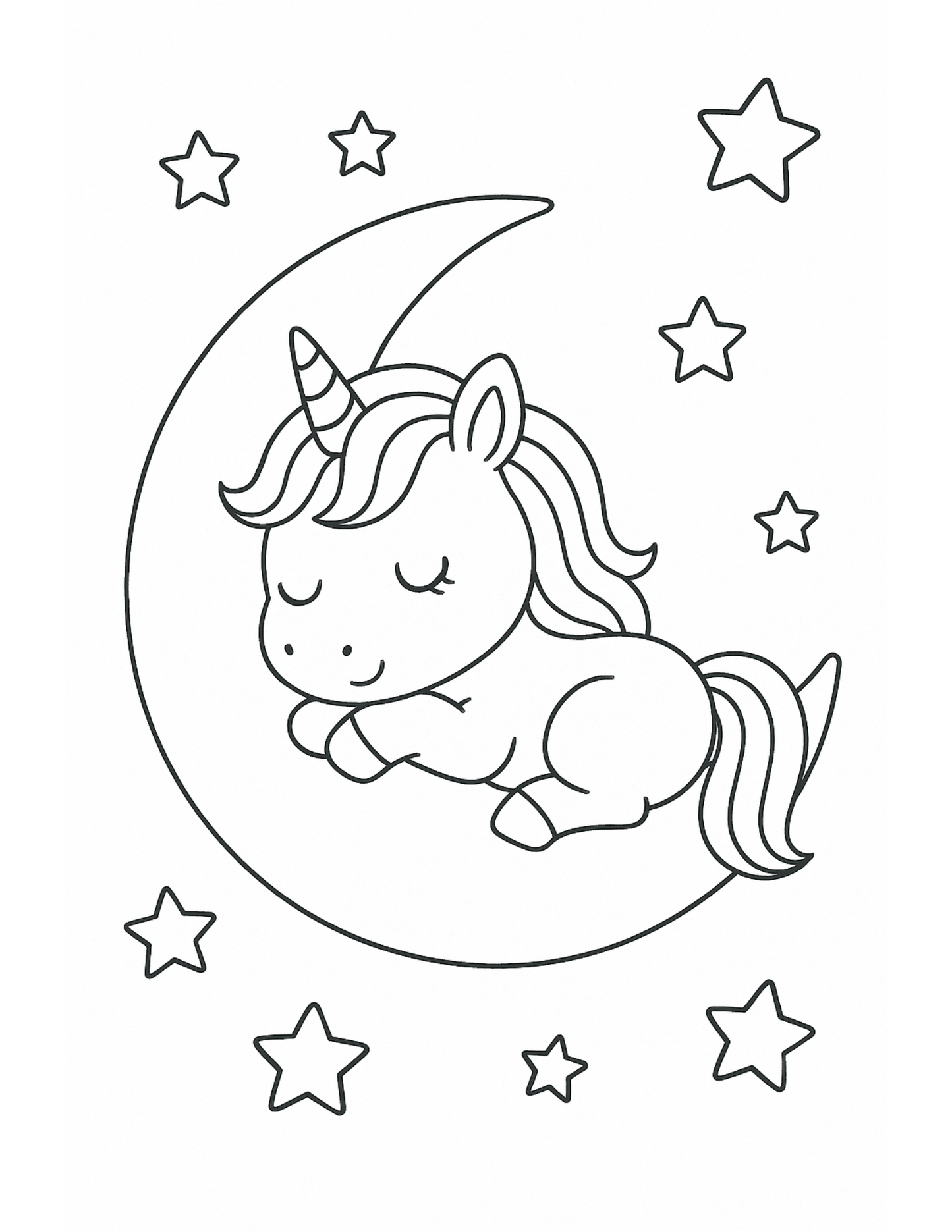 Unicorn Kolorowanka dla dziewczynek