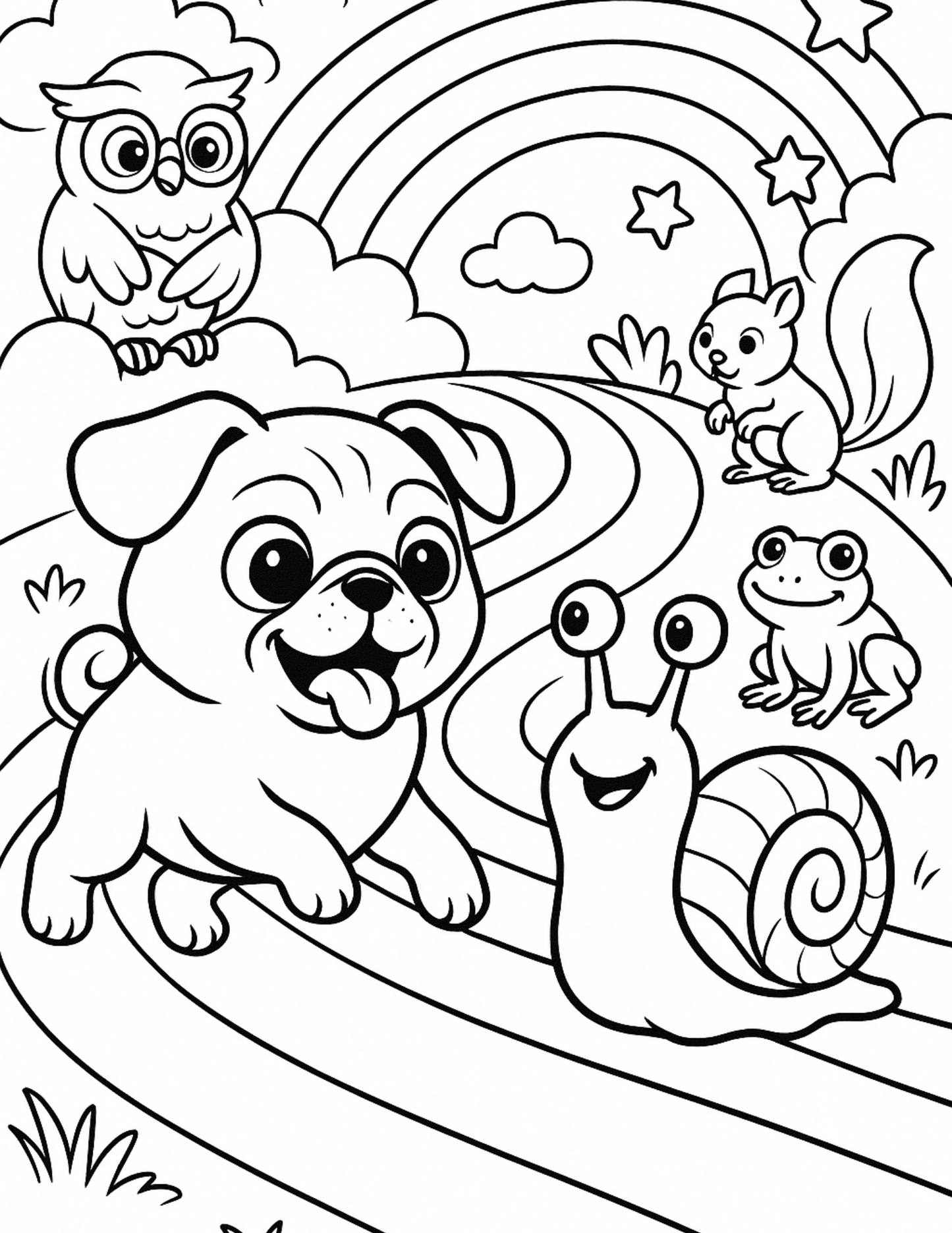 Charlie i Feliks w Tęczowym Wyścigu – bajka, gra i kolorowanki (PDF)