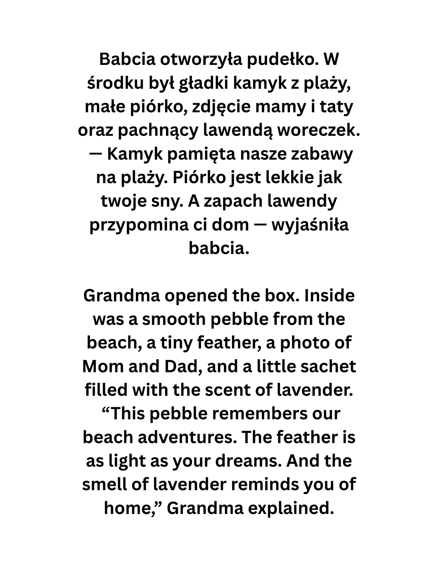 Zosia i Sekretna Skrzynka Odwagi / Zosia  and the Secret Bravery Box