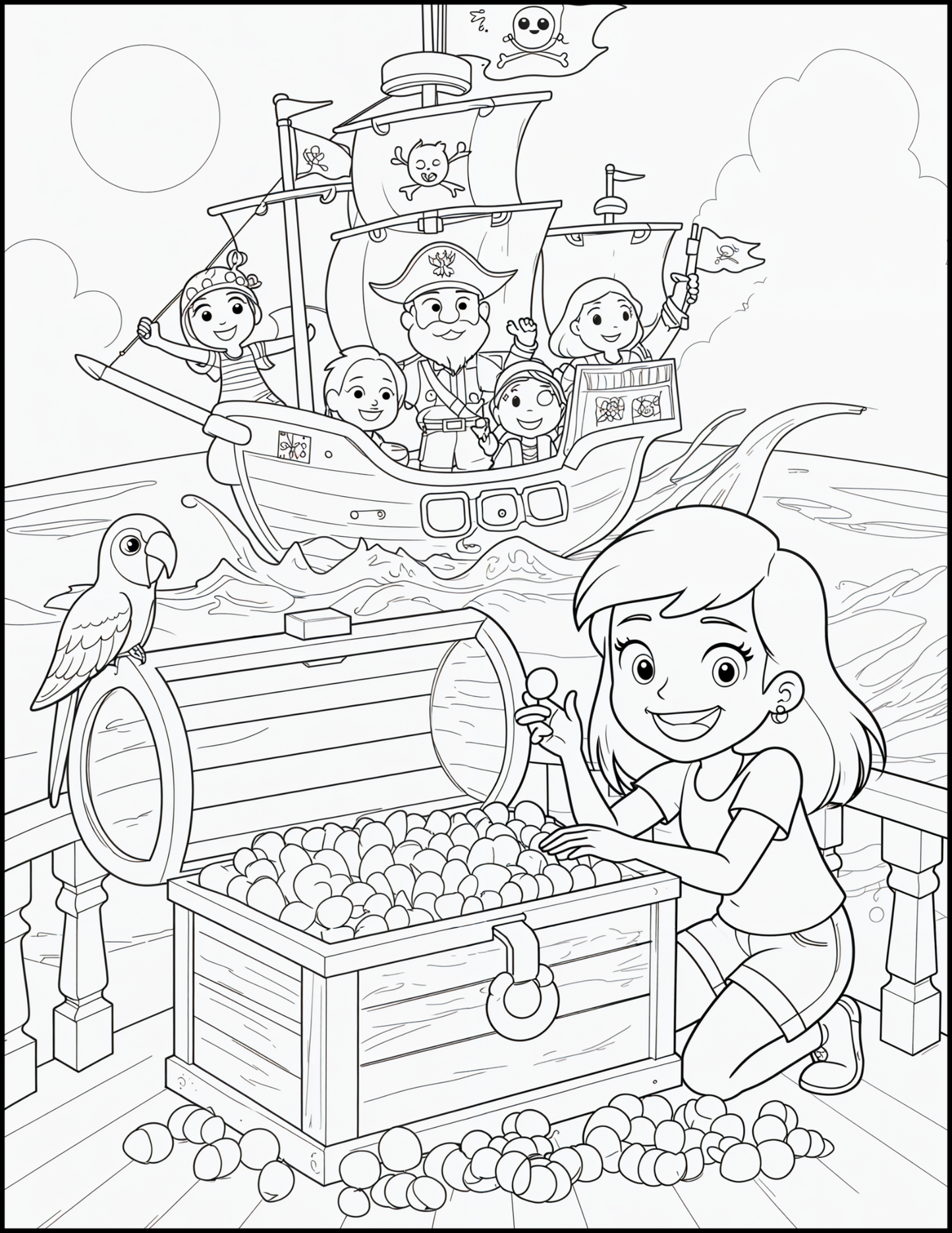 Emma i Karuzela Czasu – Magiczna Dwujęzyczna Bajka z Zadaniami i Kolorowankami (PDF do druku)