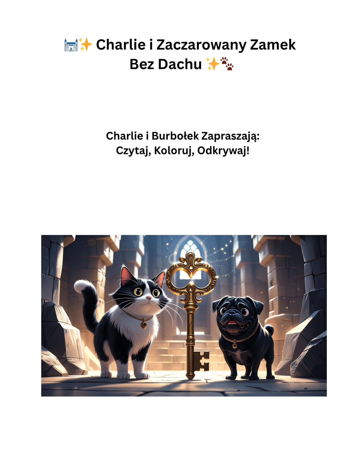 Przygoda Charlie i Burbołka: Magiczny Pakiet Zabaw do Druku (PDF)