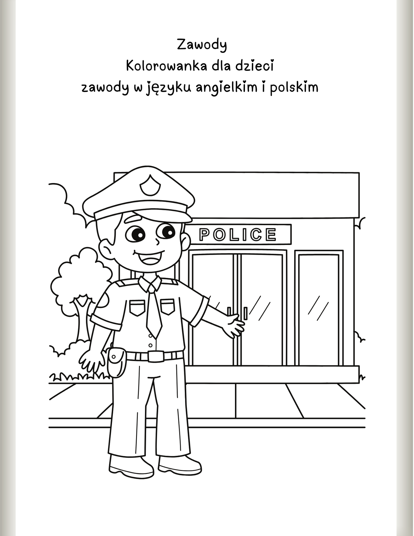 Zawody- Kolorowanka dla dzieci. Zawody w języku angielskim i polskim. Ucz się i baw!