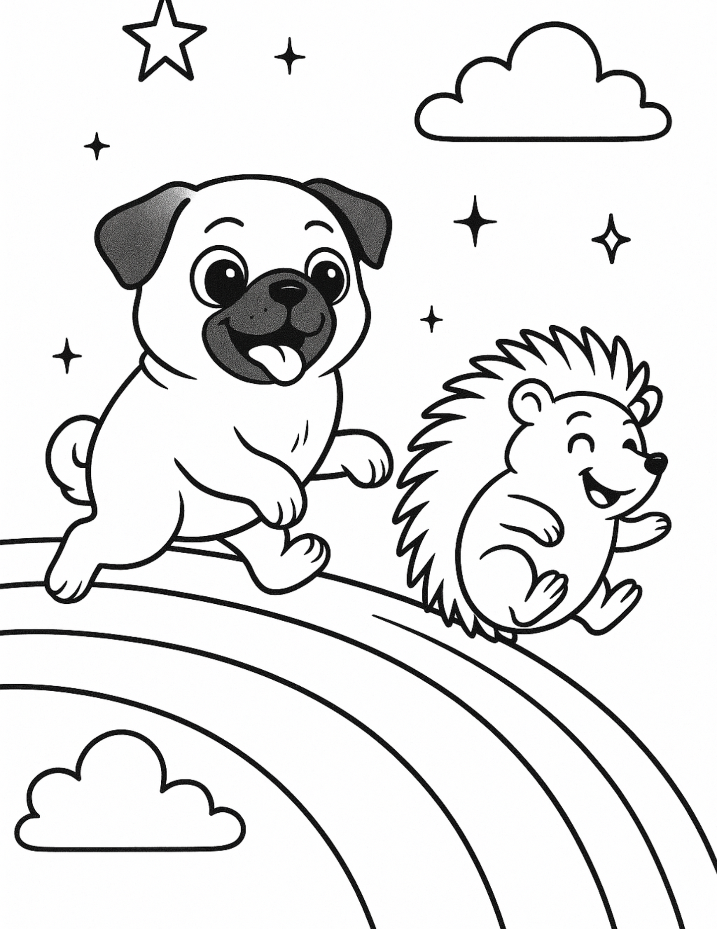 Charlie i Feliks w Tęczowym Wyścigu – bajka, gra i kolorowanki (PDF)