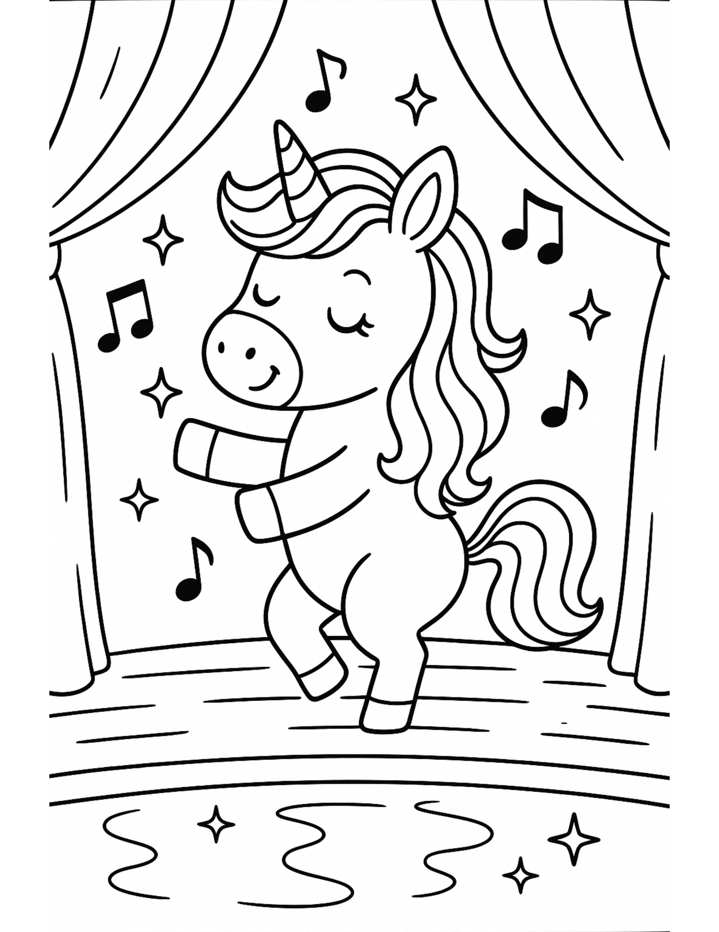 Unicorn Kolorowanka dla dziewczynek