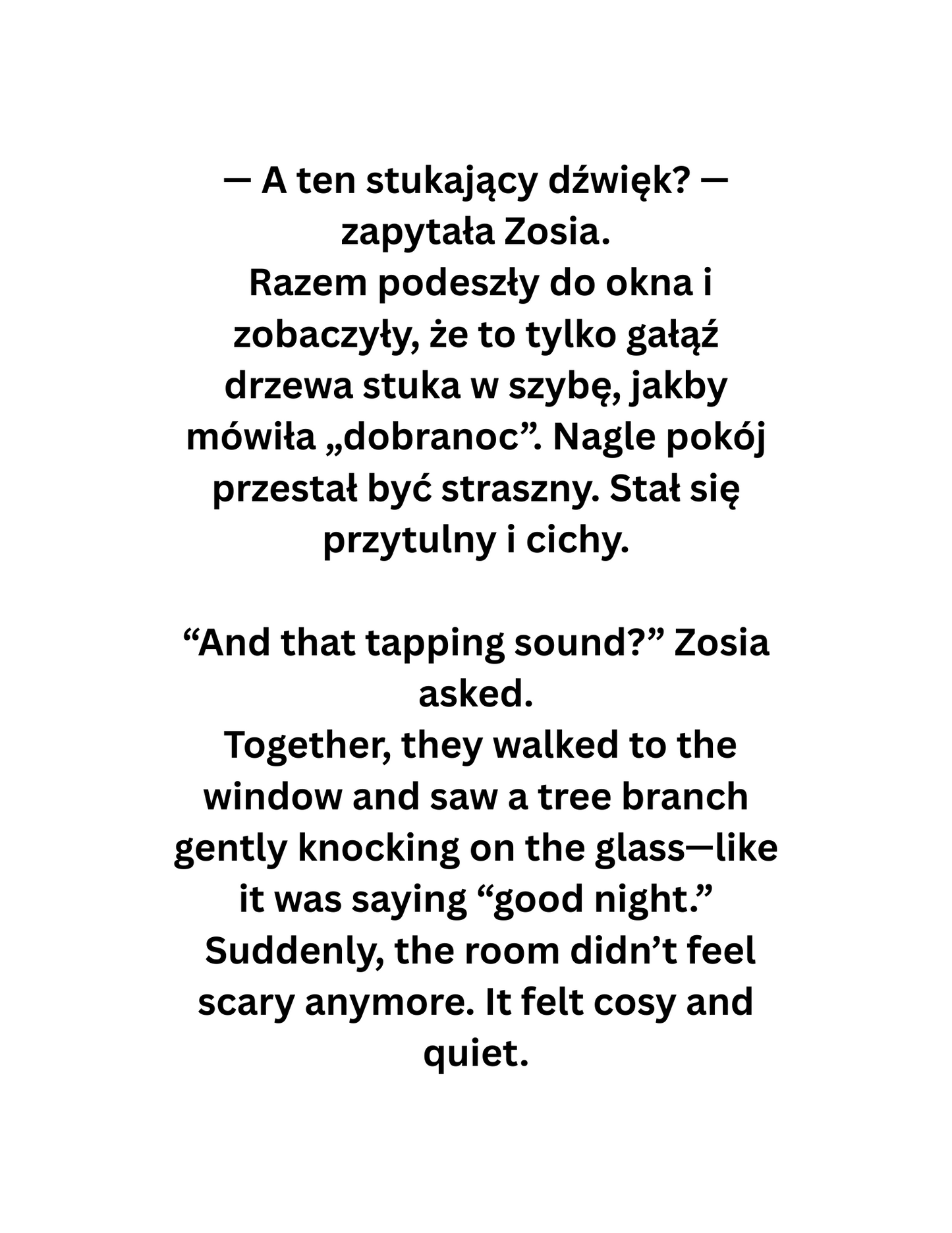 Zosia i Sekretna Skrzynka Odwagi / Zosia  and the Secret Bravery Box