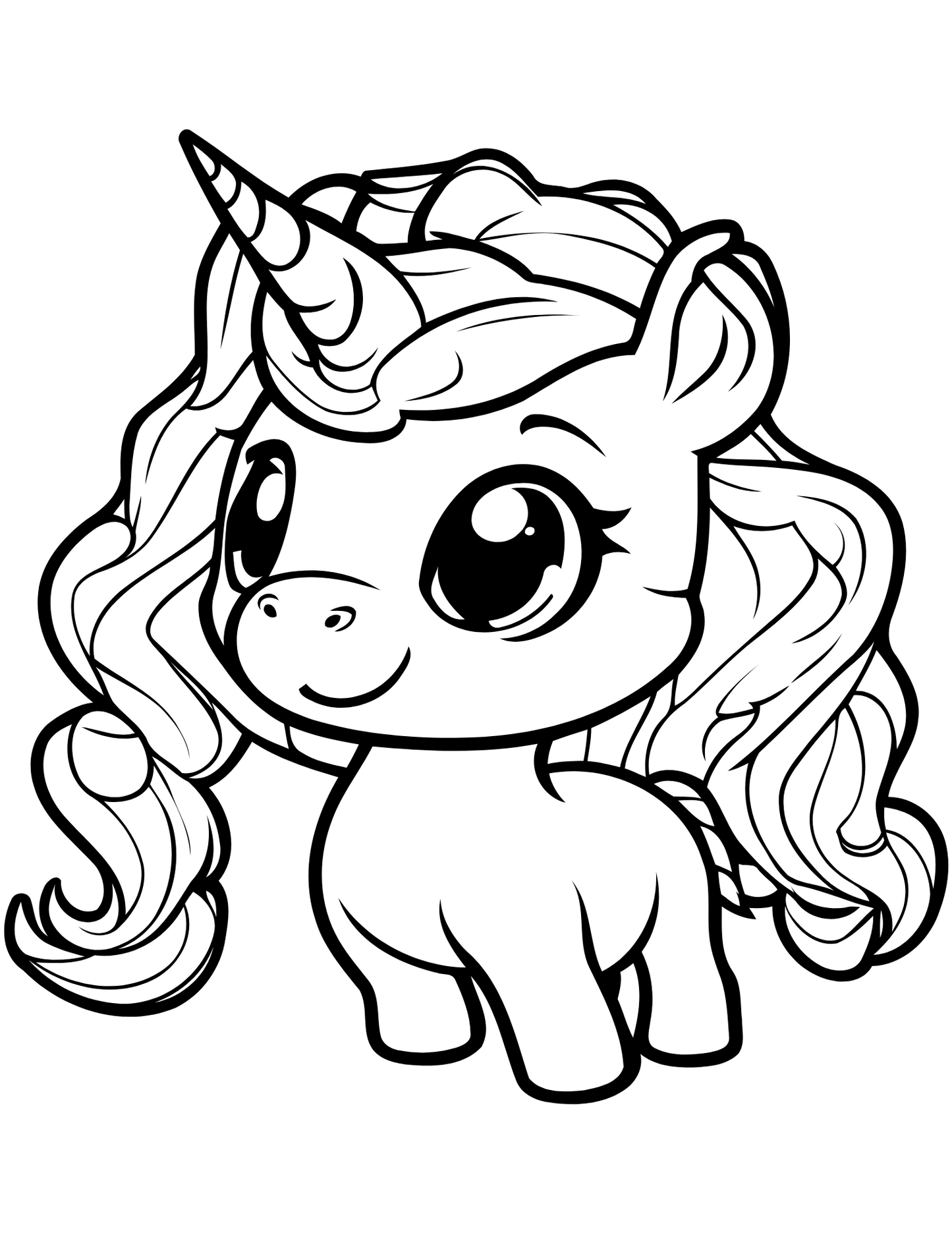 Unicorn Kolorowanka dla dziewczynek