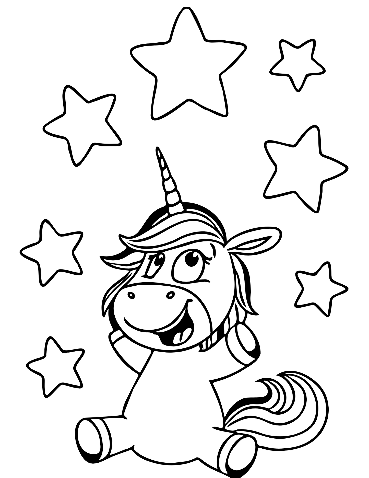 Unicorn Kolorowanka dla dziewczynek