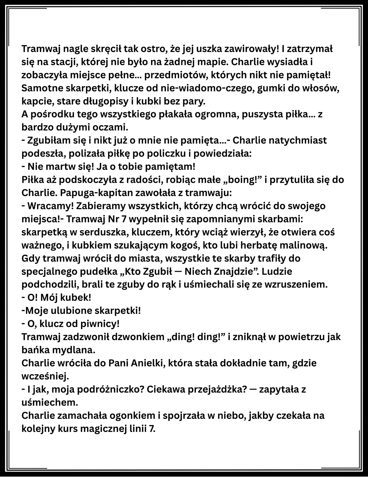 E-book + Kolorowanki: „Charlie i Zaczarowany Tramwaj Nr 7” (PDF do druku)