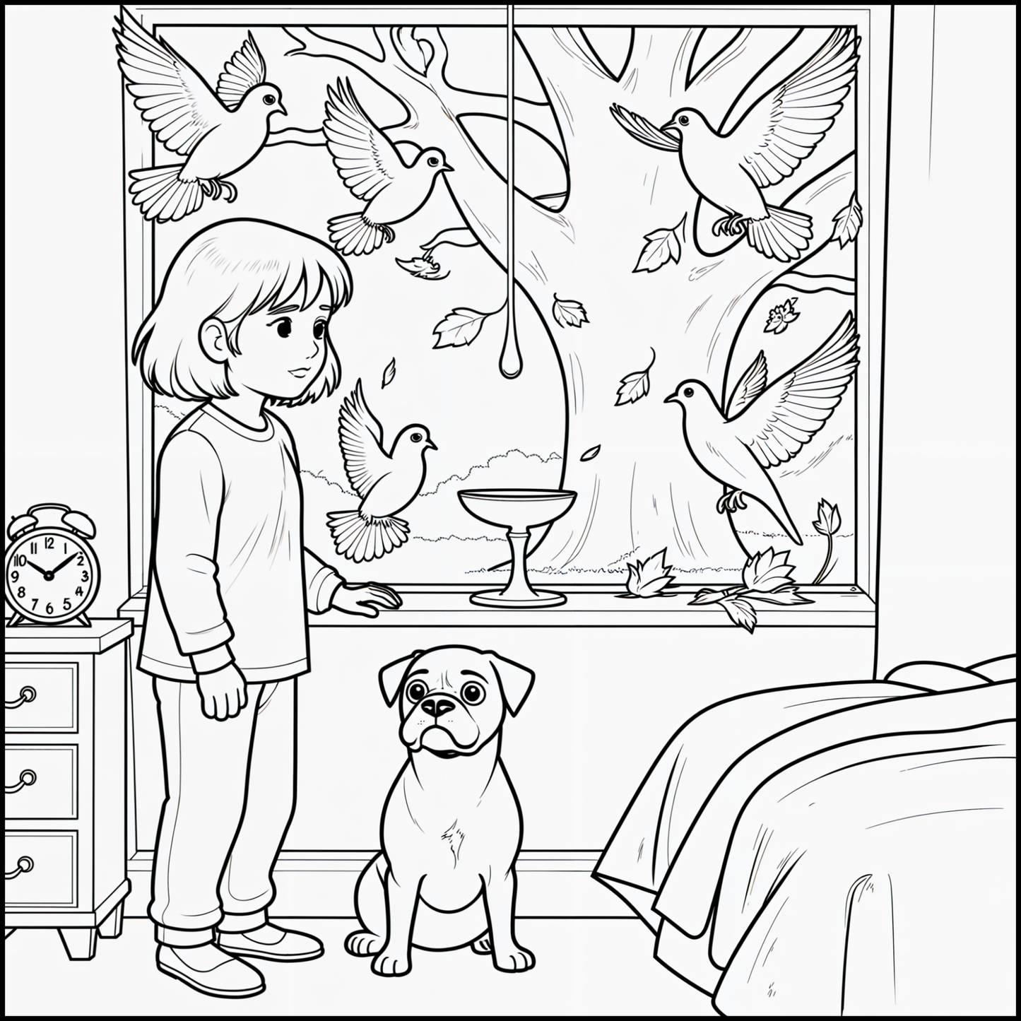 Nauka języka przez magiczną przygodę! Pobierz "Zagubioną Godzinę" – kompletny pakiet PDF zawierający dwujęzyczne opowiadanie (PL/EN), słowniczek i kreatywną kolorowankę.