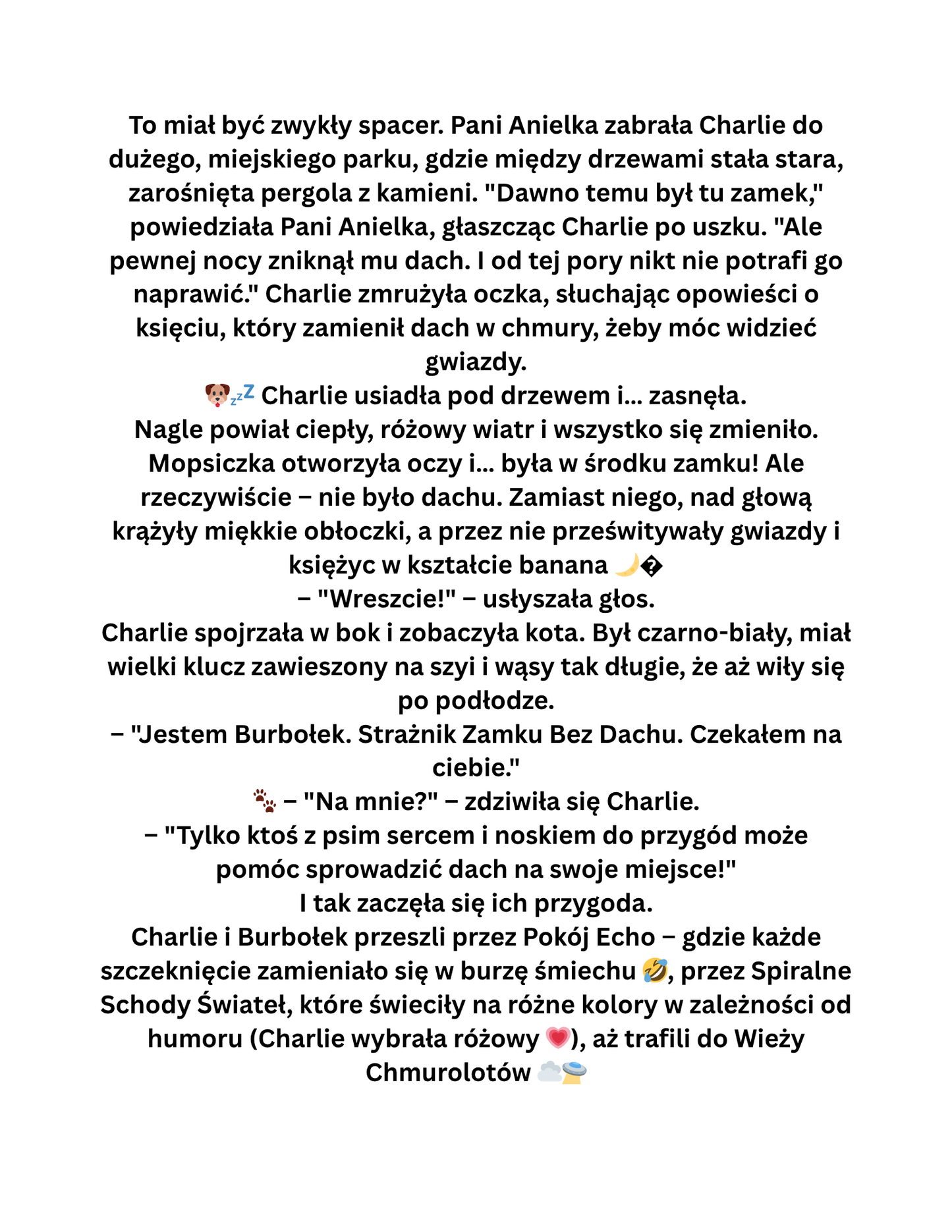 Przygoda Charlie i Burbołka: Magiczny Pakiet Zabaw do Druku (PDF)