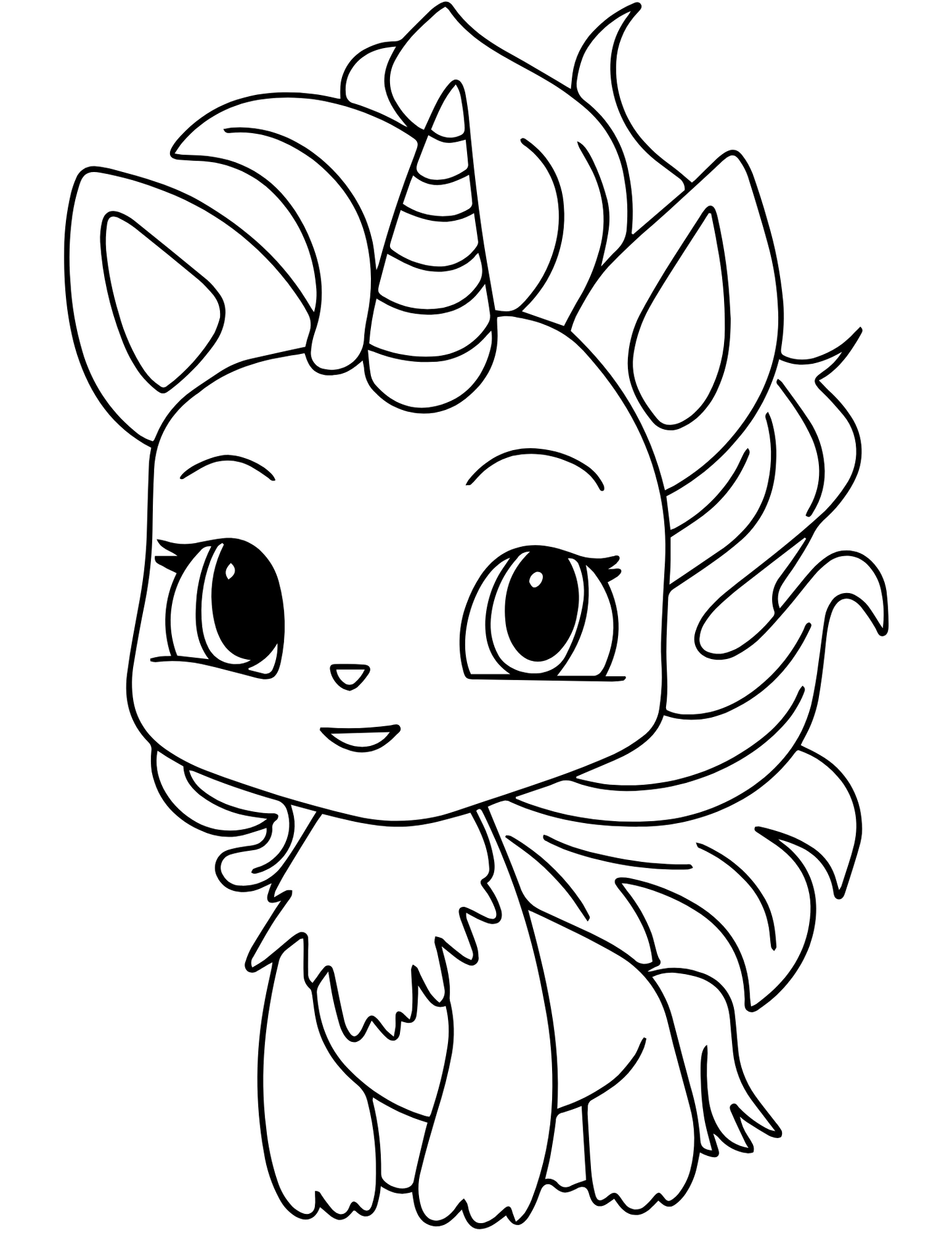 Unicorn Kolorowanka dla dziewczynek