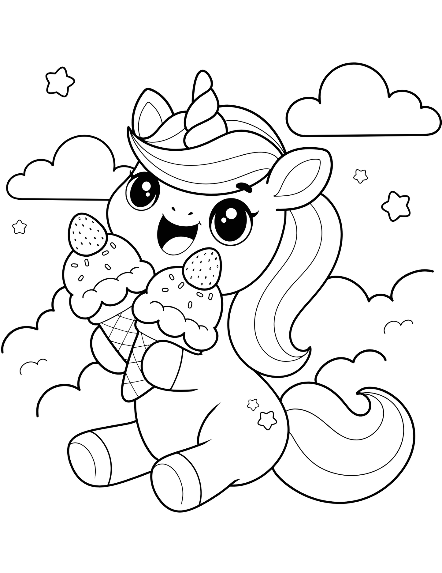 Unicorn Kolorowanka dla dziewczynek