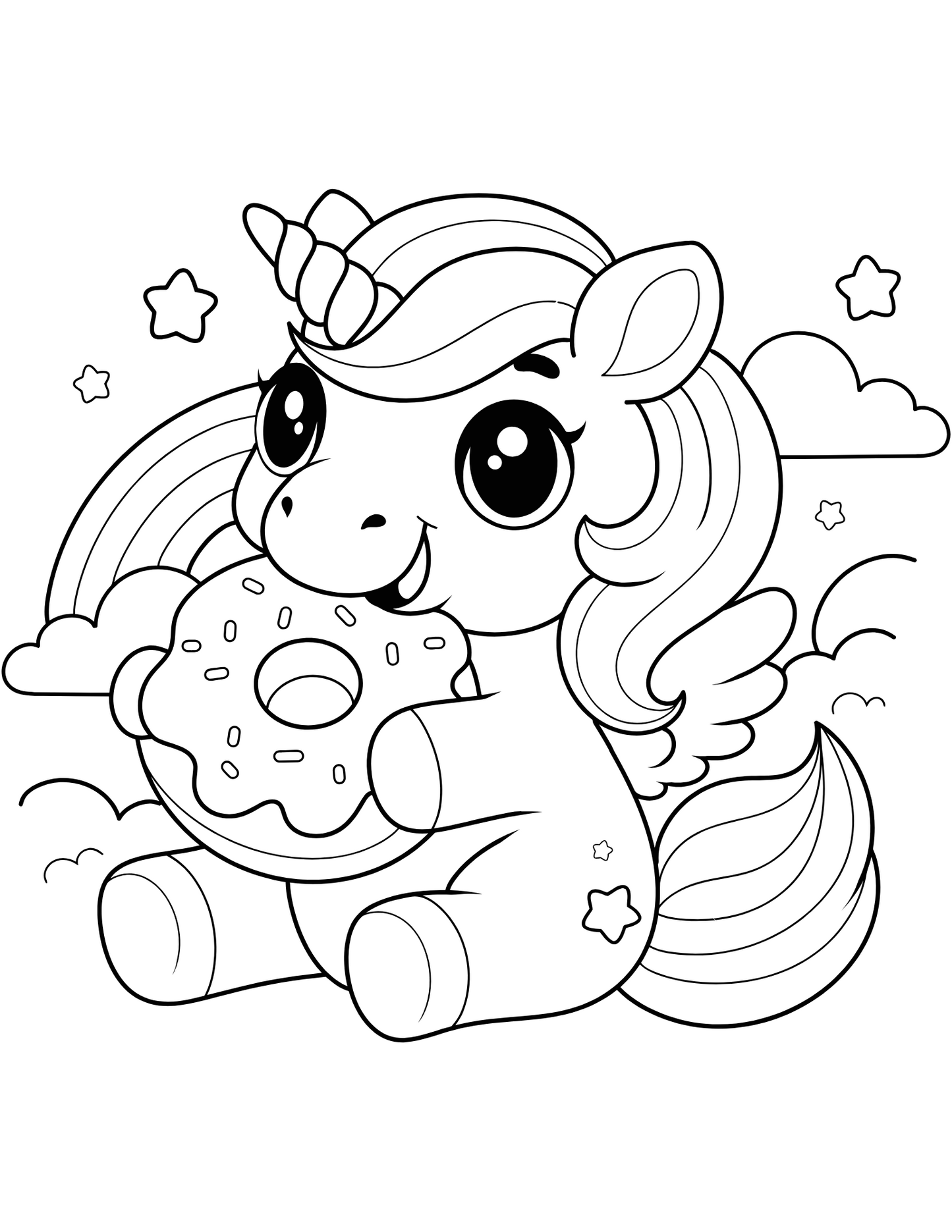 Unicorn Kolorowanka dla dziewczynek