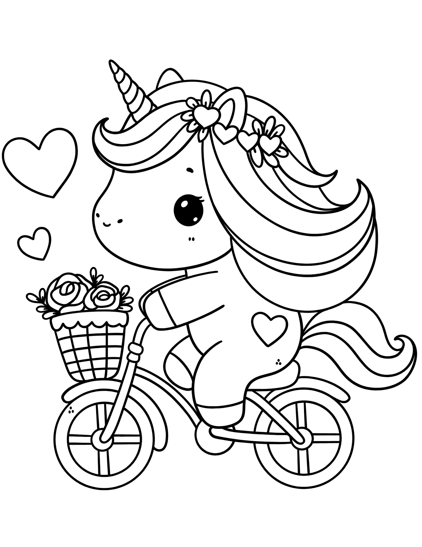 Unicorn Kolorowanka dla dziewczynek