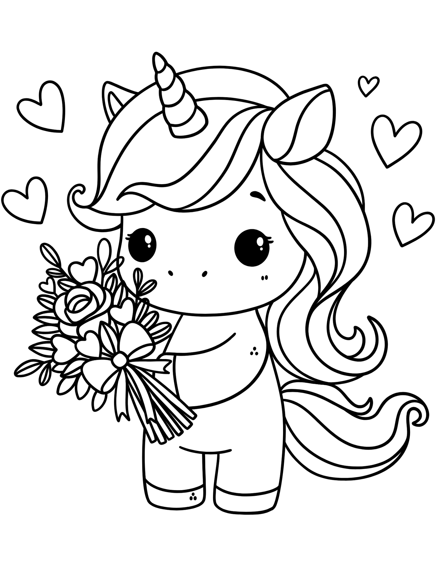 Unicorn Kolorowanka dla dziewczynek