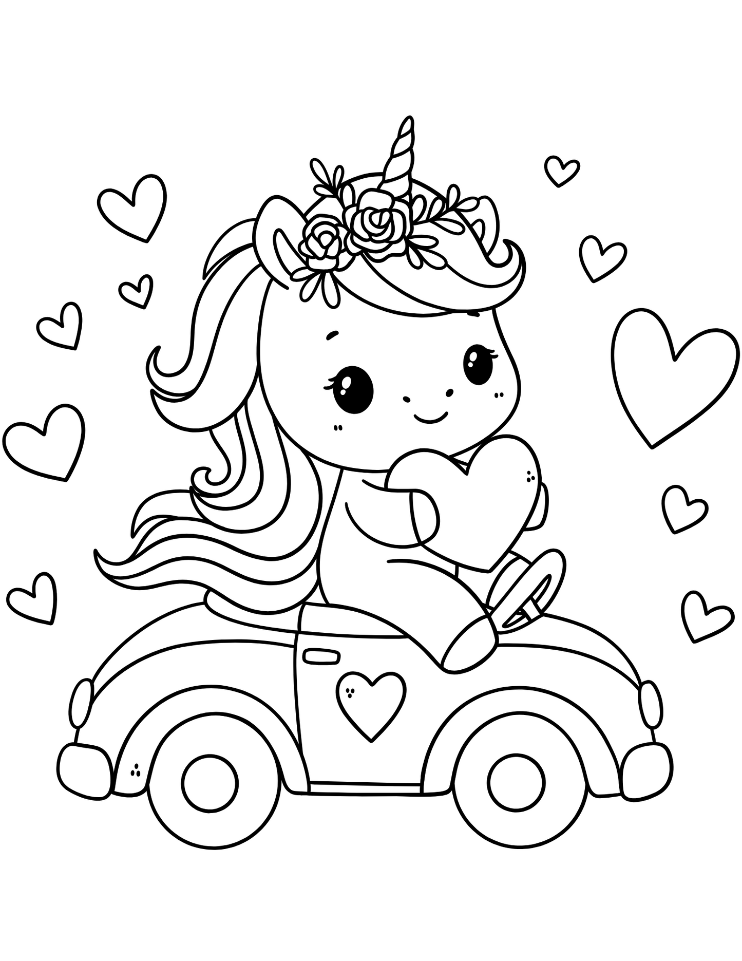 Unicorn Kolorowanka dla dziewczynek