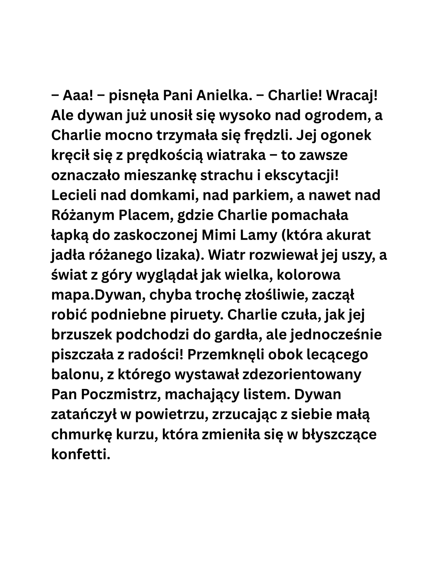 Charlie i Latający Dywan Babu Rysia 🐾