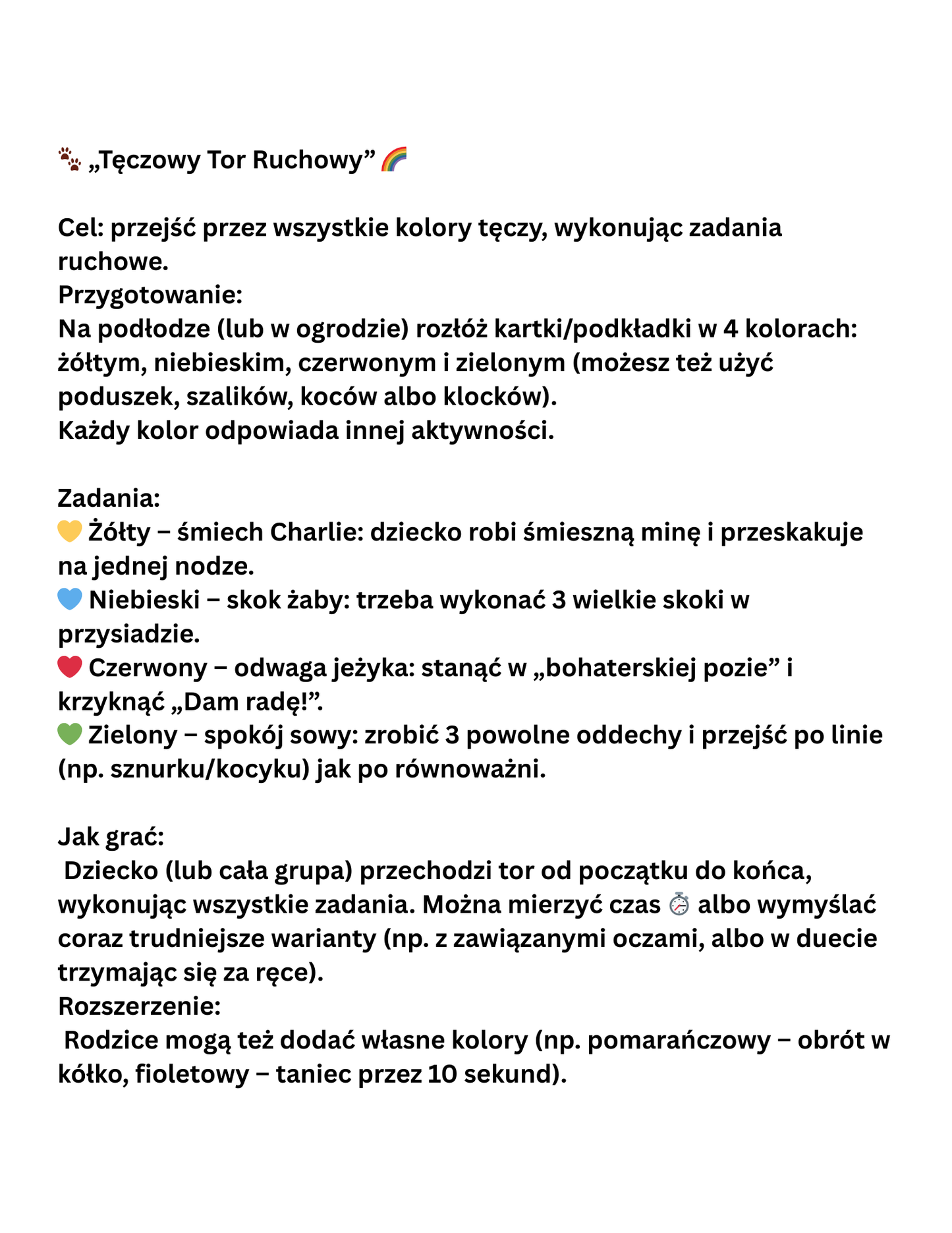 Charlie i Feliks w Tęczowym Wyścigu – bajka, gra i kolorowanki (PDF)