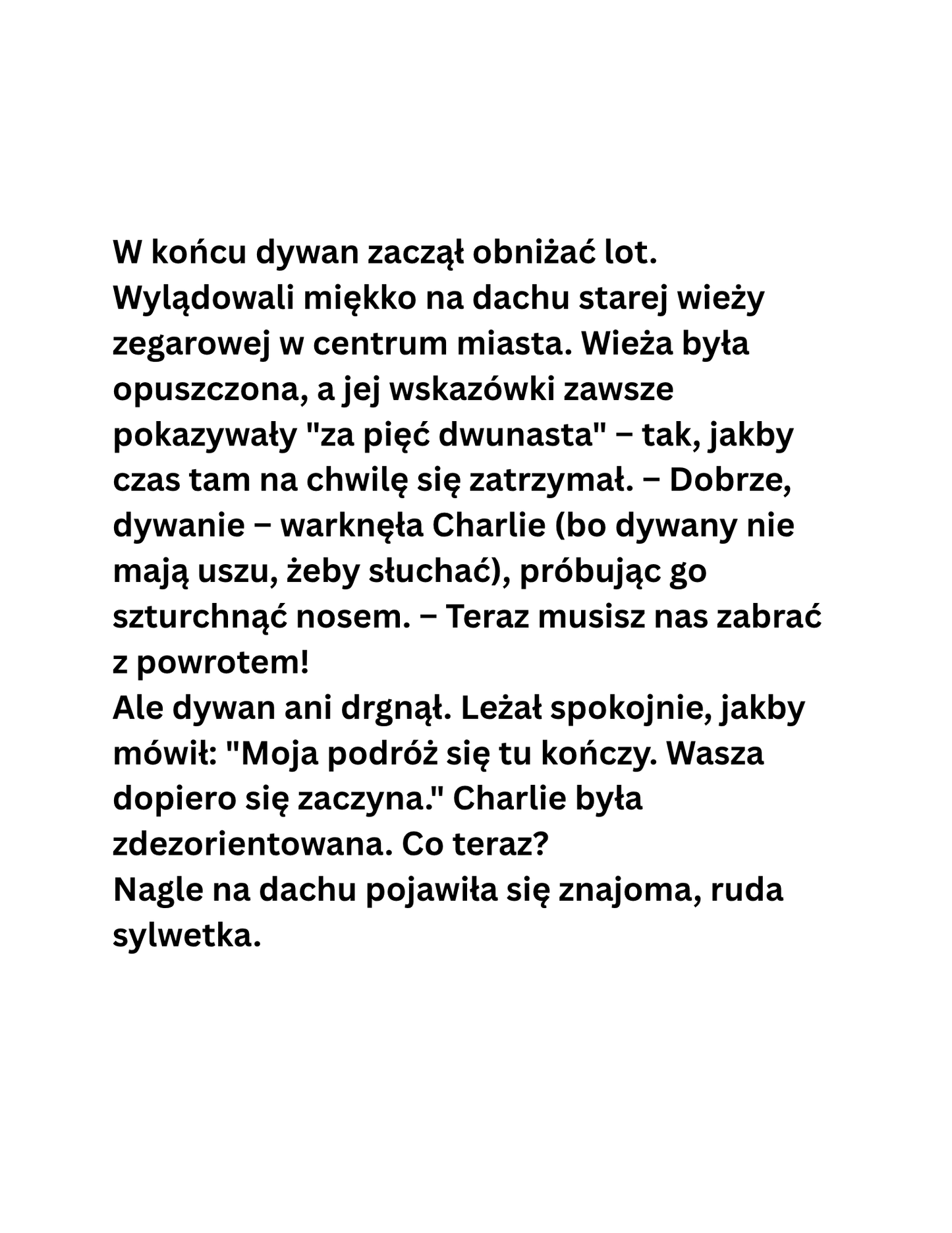 Charlie i Latający Dywan Babu Rysia 🐾
