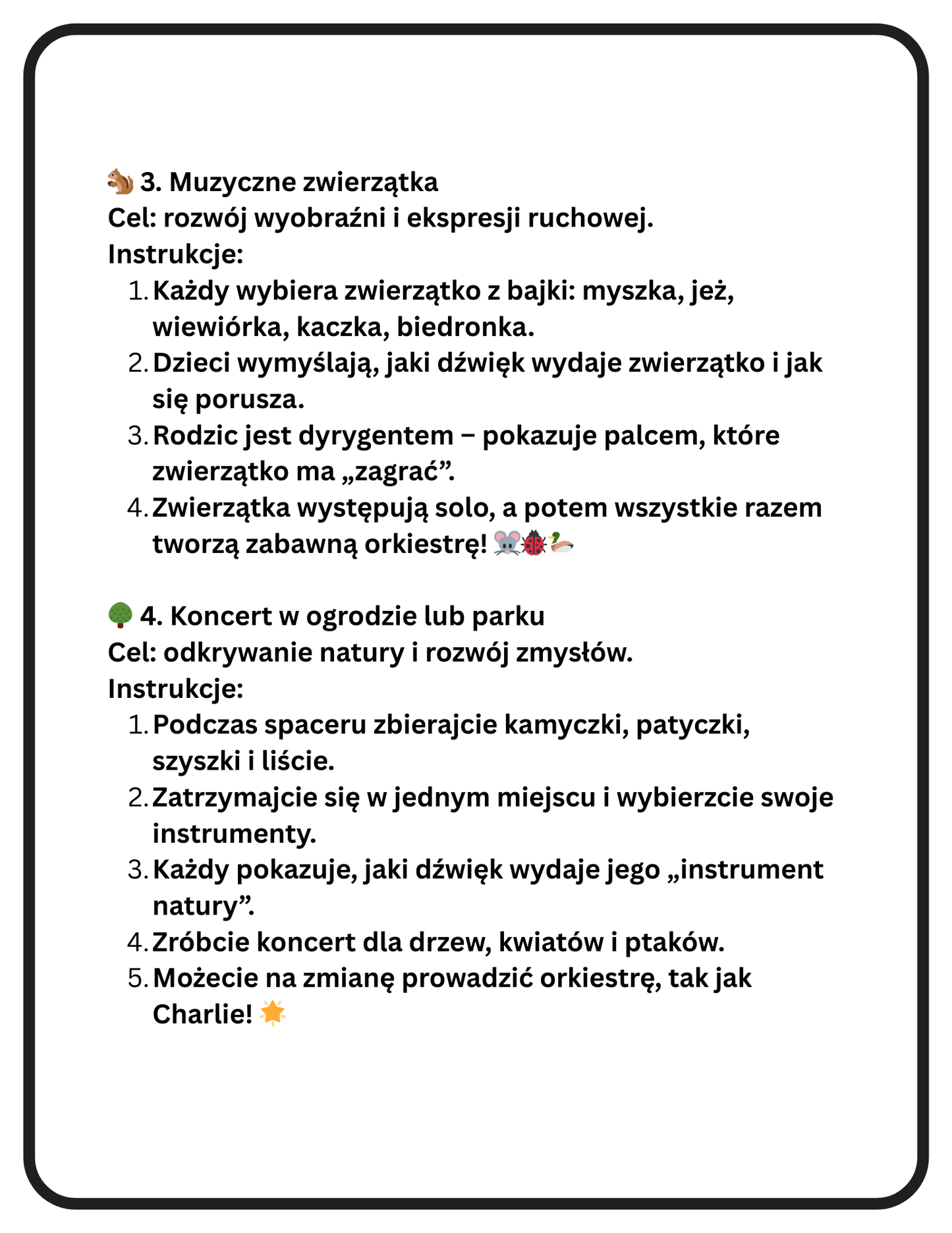 Charlie i Orkiestra Myszek. Zabawne opowiadanie o przygodach Czarnej Mopsiczki Charlie, a także zabawy dla Rodziców i Dzieci inspirowane tym właśnie opowiadaniem. Znajdziesz tam kilka stron do pokolorowania. Wszystko w wersji PDF gotowej do druku.