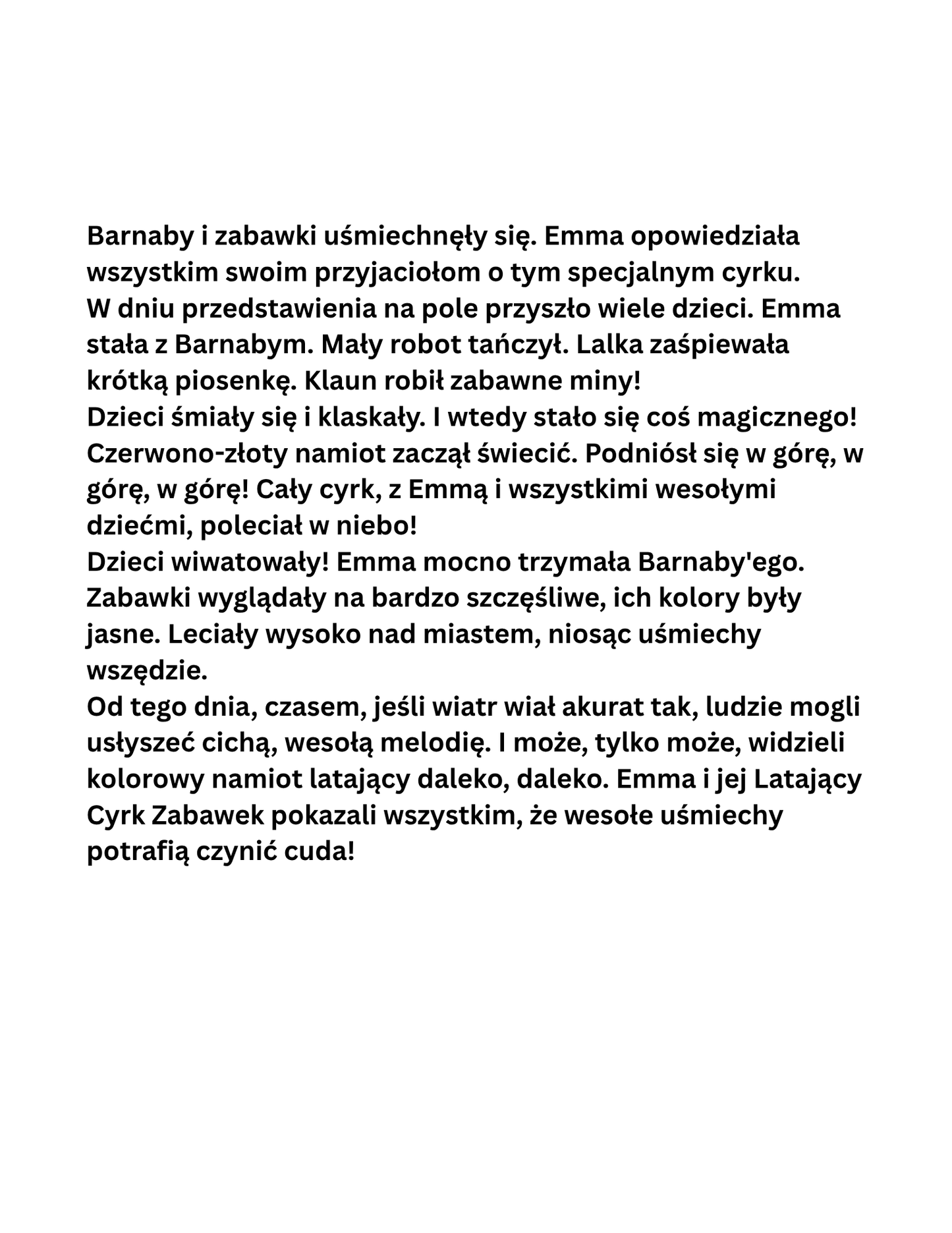 Emma i Latający Cyrk Zapomnianych Zabawek