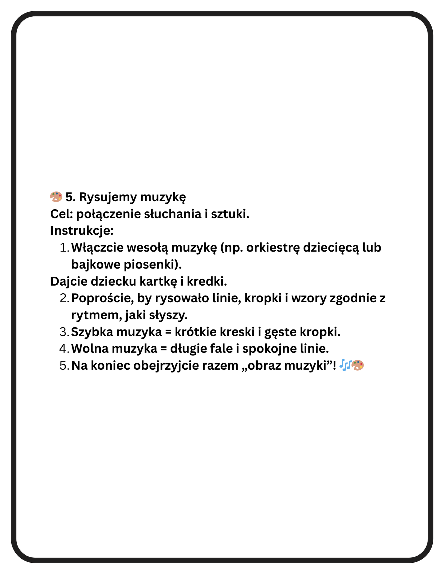 Charlie i Orkiestra Myszek. Zabawne opowiadanie o przygodach Czarnej Mopsiczki Charlie, a także zabawy dla Rodziców i Dzieci inspirowane tym właśnie opowiadaniem. Znajdziesz tam kilka stron do pokolorowania. Wszystko w wersji PDF gotowej do druku.
