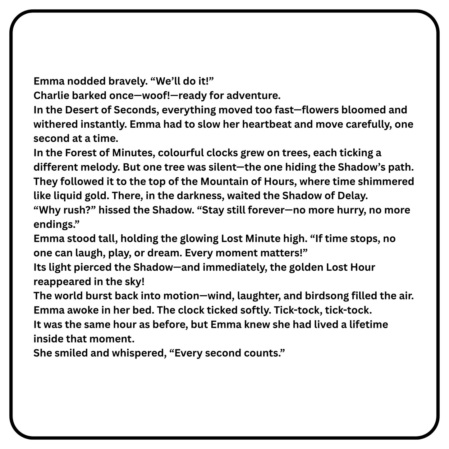 Nauka języka przez magiczną przygodę! Pobierz "Zagubioną Godzinę" – kompletny pakiet PDF zawierający dwujęzyczne opowiadanie (PL/EN), słowniczek i kreatywną kolorowankę.